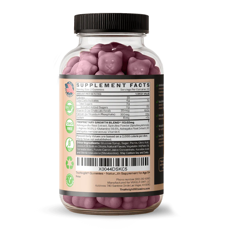 TruHeight Growth Gummies by Mortaine