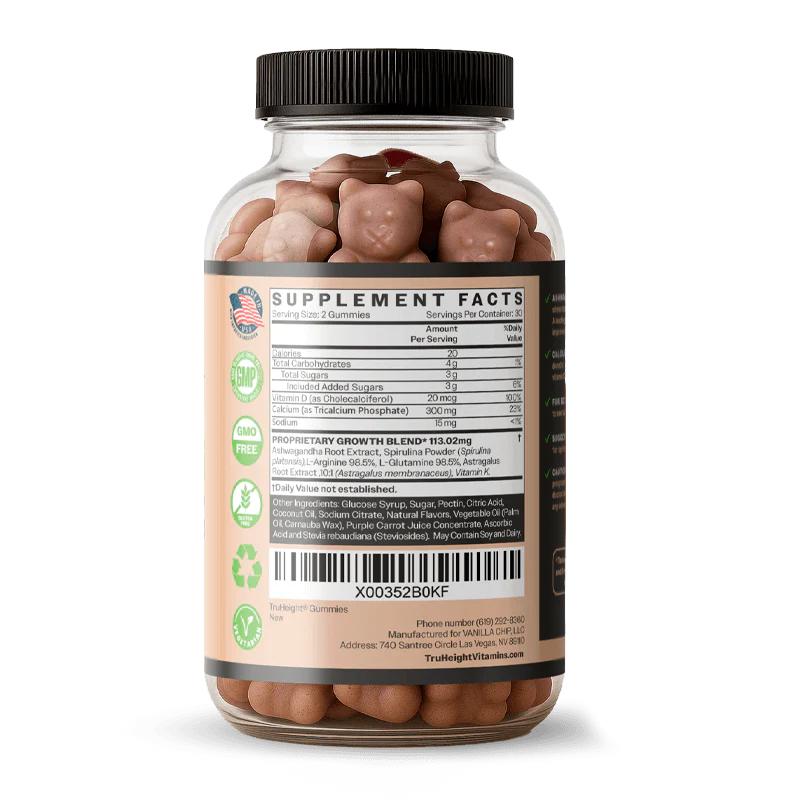TruHeight Growth Gummies by Mortaine