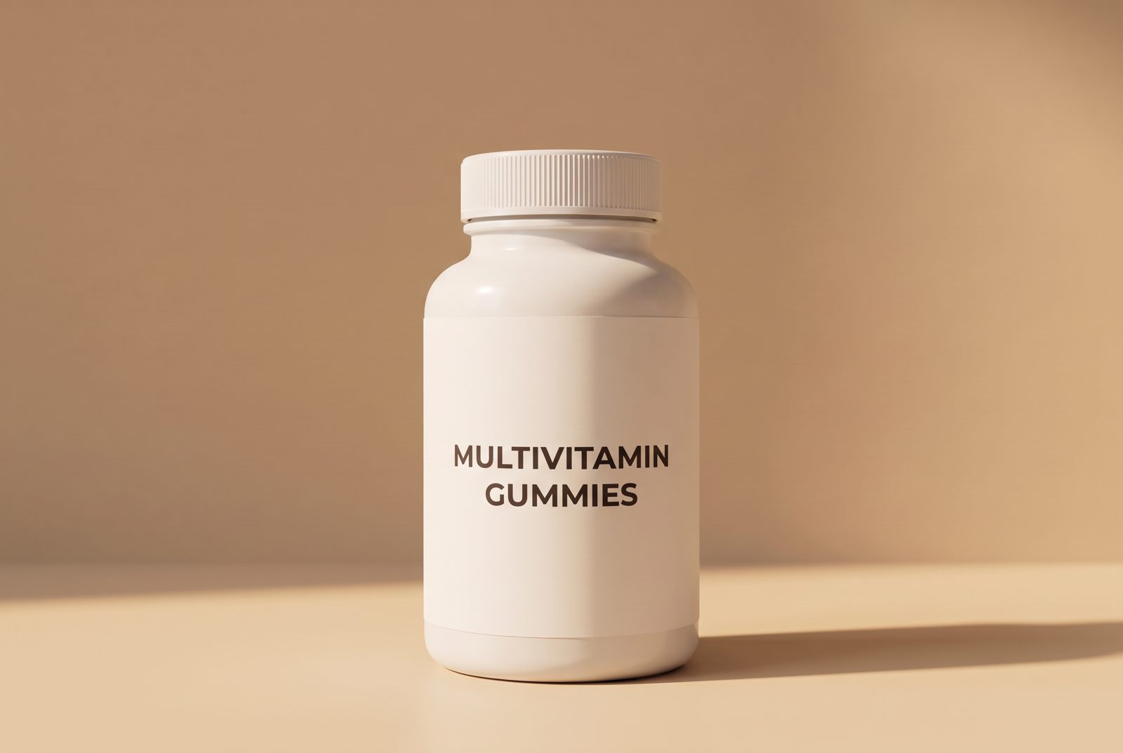 A generic kids' multivitamin gummy bottle